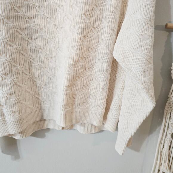 NWT Belldini Ecru Button Up Cardigan Sweater Shimmer Size L Large - Picture 10 of 12